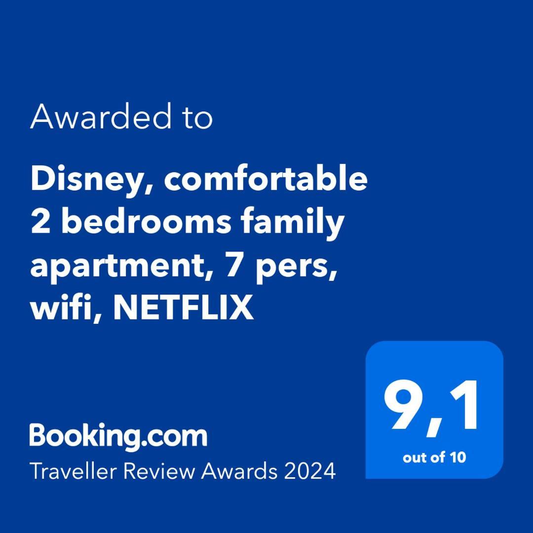 Disney, Comfortable 2 Bedrooms Family Apartment, 7 Pers, Wifi, Netflix Chessy  Esterno foto